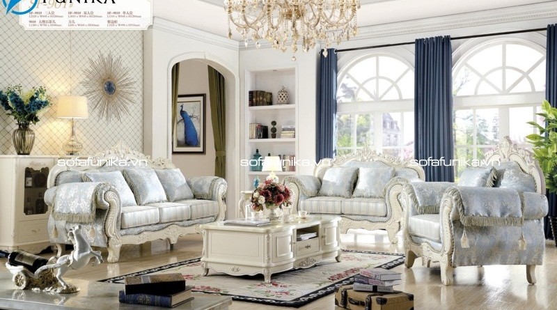Phòng khách ấn tượng với mẫu sofa cổ điển cao cấp sang trọng