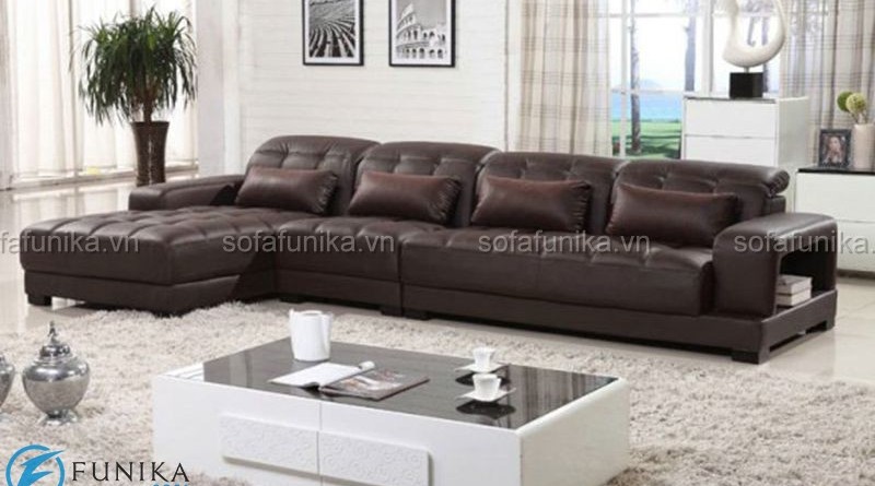 Sofa da nhập khẩu cao cấp với chất liệu da bền