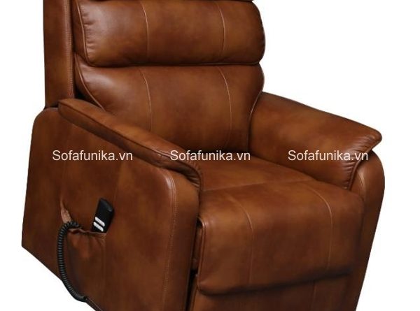 Sofa thư giãn da bò chất lượng cao với khả năng xoay linh hoạt được bán rất chạy