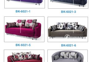 Màu vải sofa giường tròn BK-6021