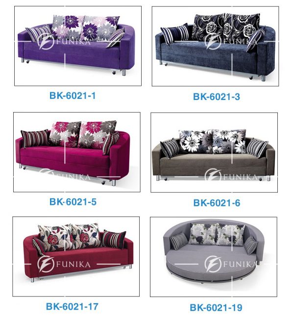 Màu vải sofa giường tròn BK-6021