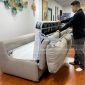 sofa giường gấp gọn 307 cao cấp tại showroom Funika ở trạng thái gấp gọn