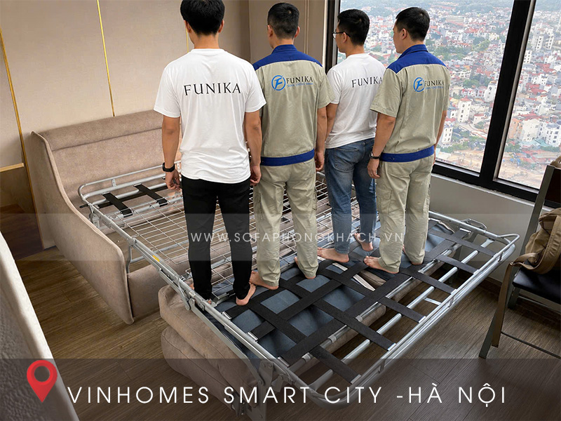 Khung ghế sofa giường thông minh 307 tại Smart city Hà Nội.